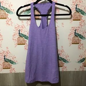 Light purple lululemon racer back tank top size 6